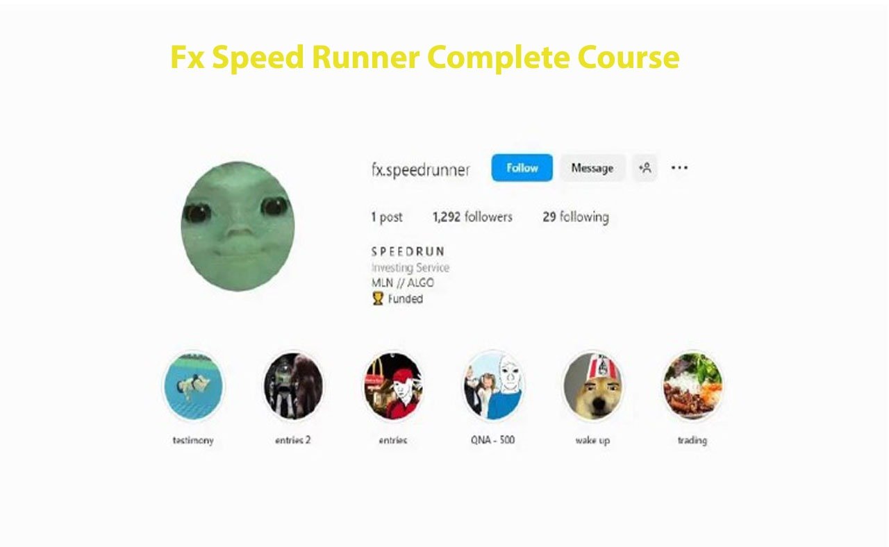 Fx Speed Runner Students Of Reim & Algo Hub Complete Course